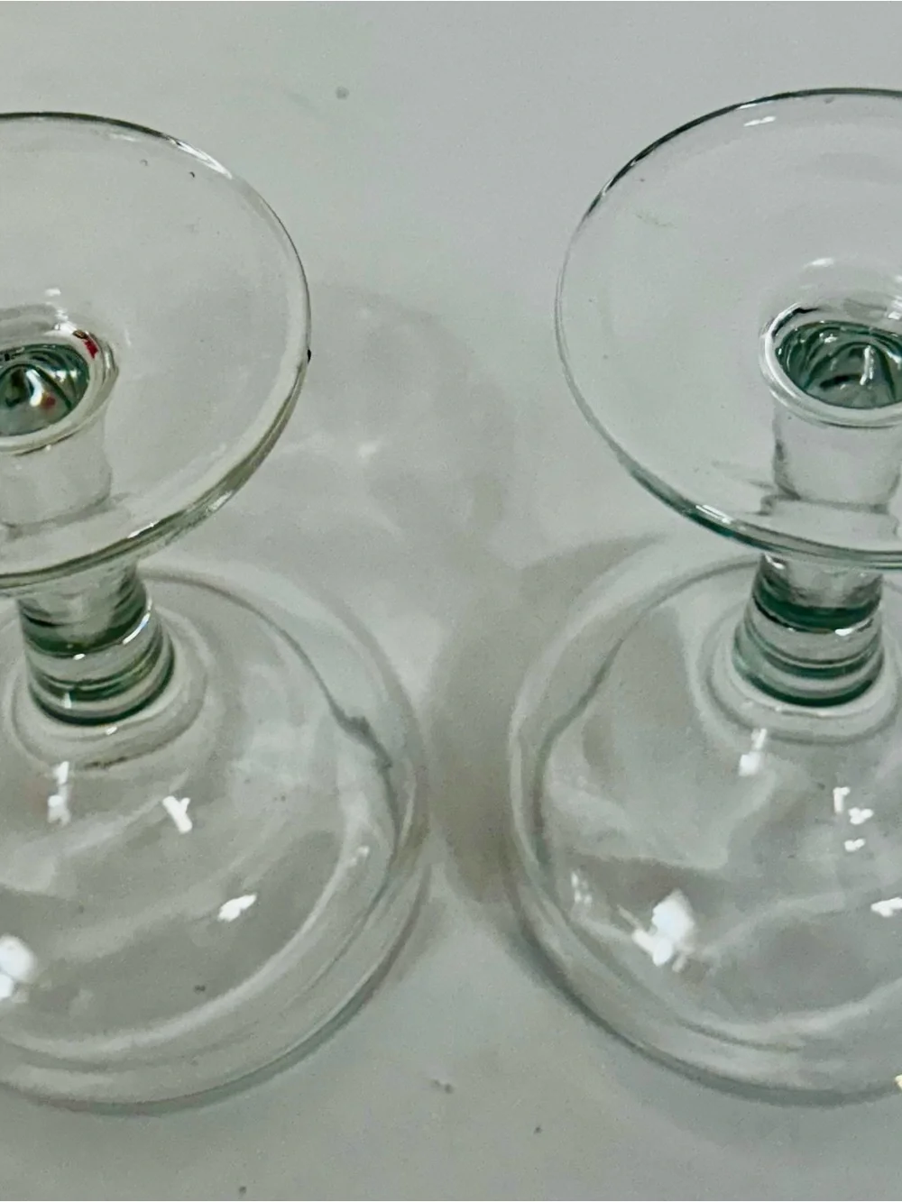 Source Unknown Clear Coupe Cocktail Glasses - Pair
